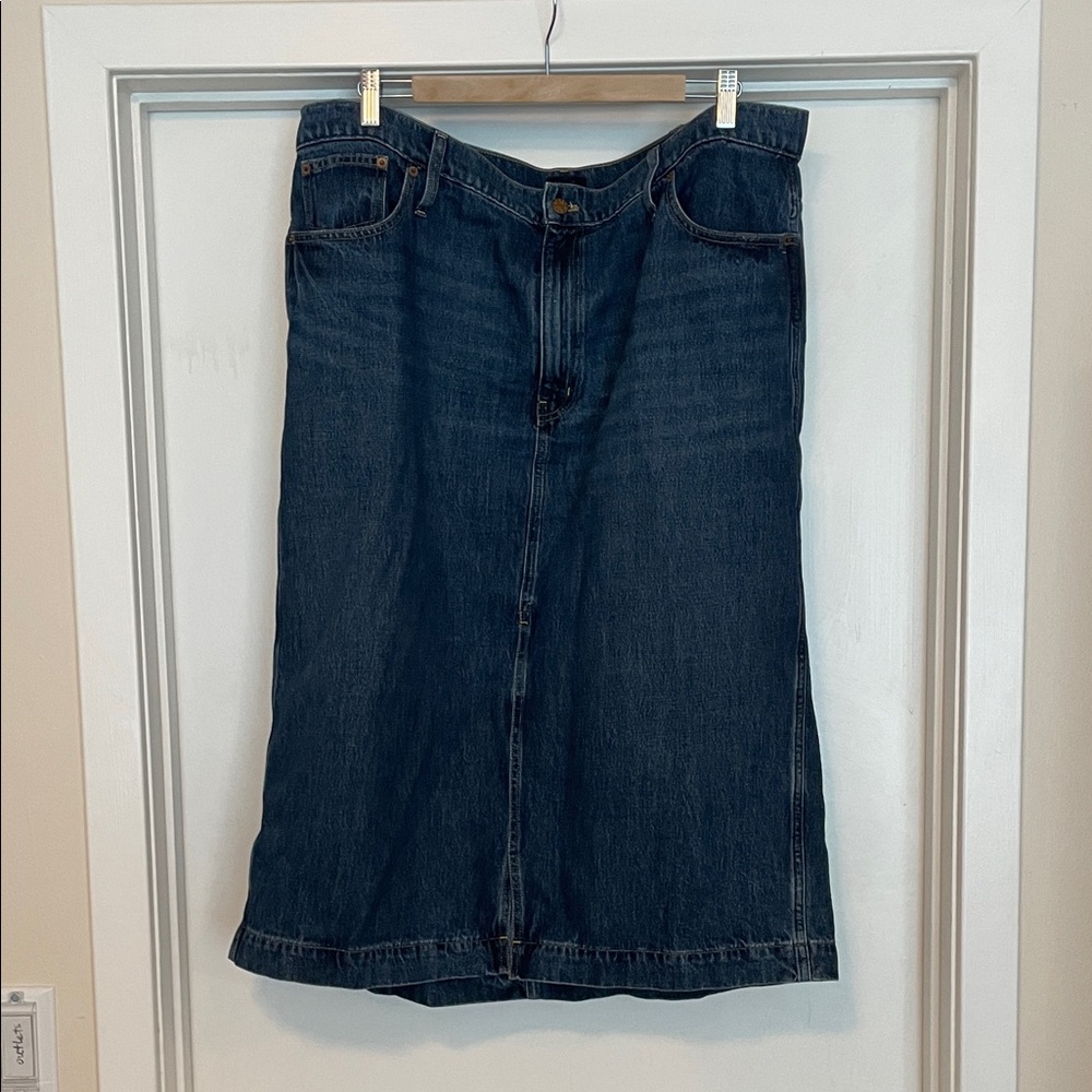 J. Crew Denim Midi Skirt